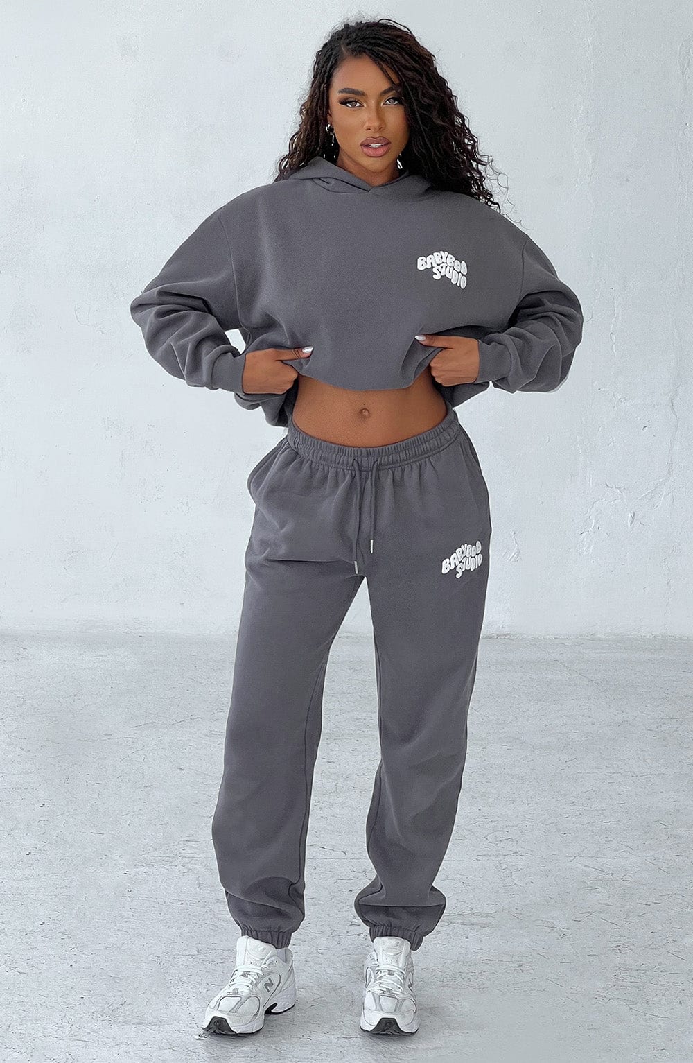 Studio Sweatpants - Charcoal/White Pants XS Babyboo Fashion Premium Exclusive Design
