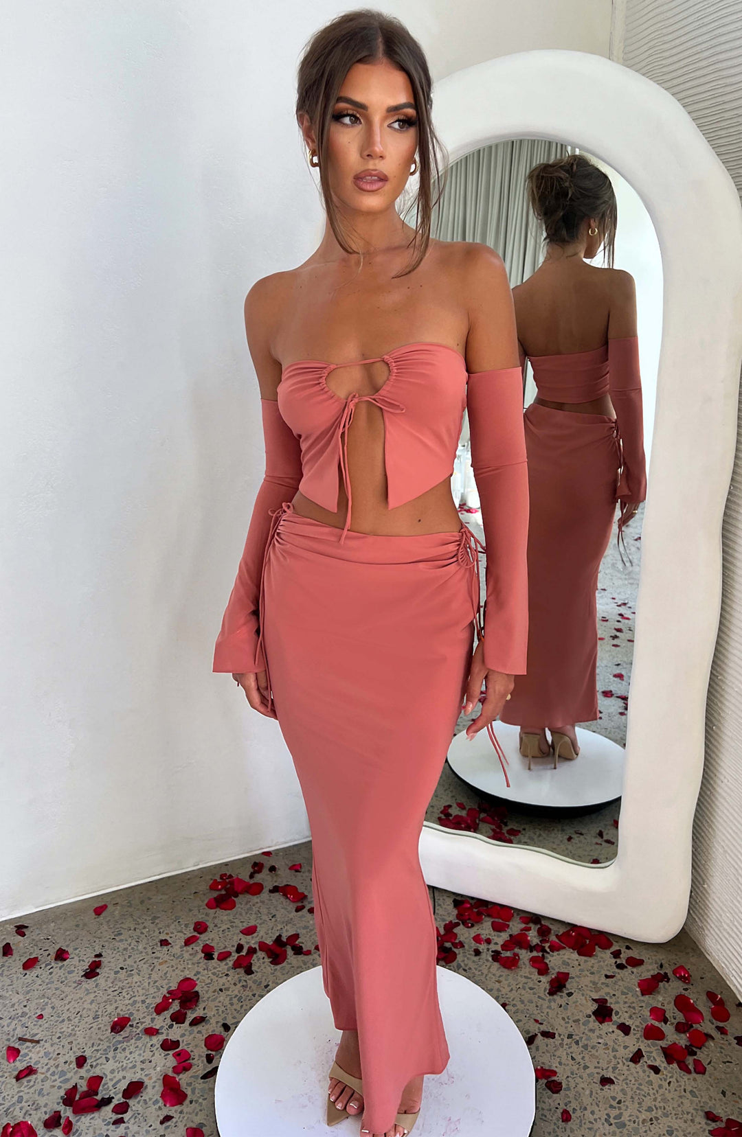 Tana Maxi Skirt - Rose Pink Skirt XS Babyboo Fashion Premium Exclusive Design