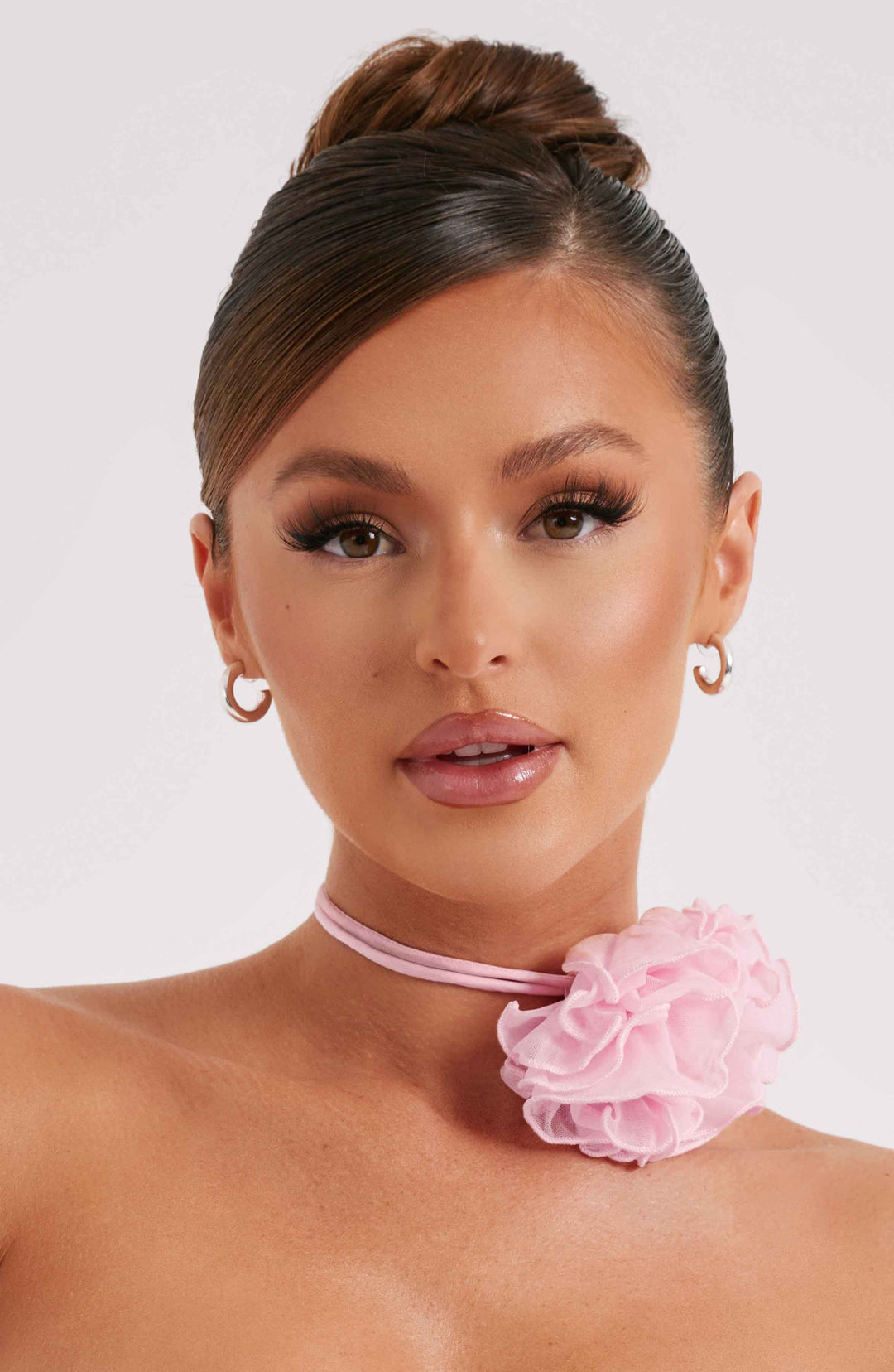 Tilli Floral Neck Tie - Pink Accessories ONE SIZE Babyboo Fashion Premium Exclusive Design